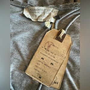 Soft & Sheer 🩶 Vintage All Saints Spitalfields Wassson Dress Grey Marl US6 EUC